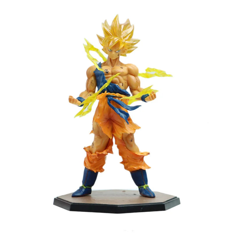 Hot Anime Dragon Ball Son Goku Super Saiyan Figure 17Cm/6.69In Goku DBZ Action Figure Model Gifts Collectible Figurines for Kids